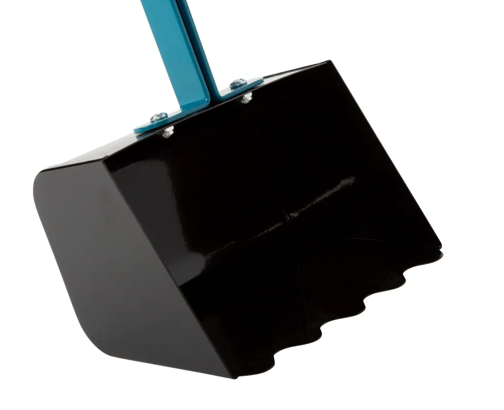 Bagger mit Rädern blau