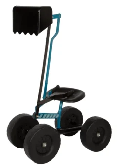 Bagger mit Rädern blau