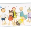Biegepuppen-Familie aus Holz