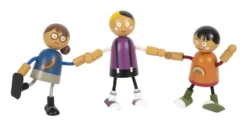 Biegepuppen-Familie mit Baby