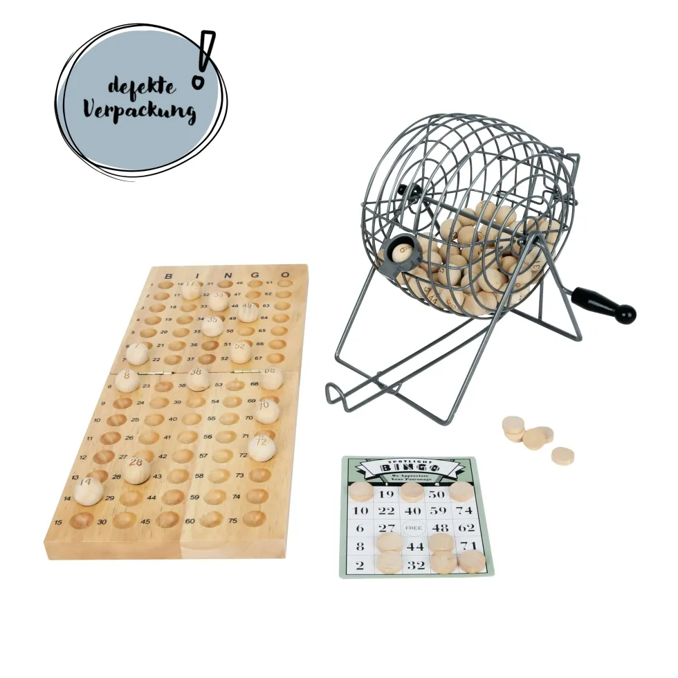 Bingo-Spiel | defekte Verpackung