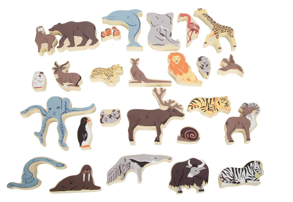 Buchstabenpuzzle Tiere