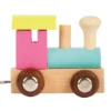 Buchstabenzug Lokomotive, bunt