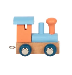 Buchstabenzug Polar Lokomotive lachs & eisblau