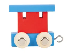 Buchstabenzug Waggon rot & blau
