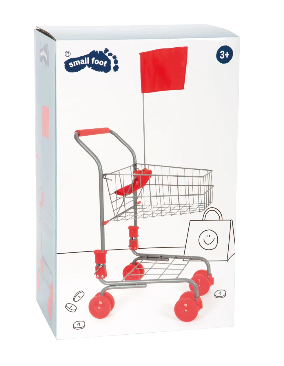 Einkaufswagen silber