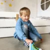 Fädelschuhe Schleife binden