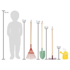 Gartenwerkzeug-Set mit Gießkanne „Tiny Garden“