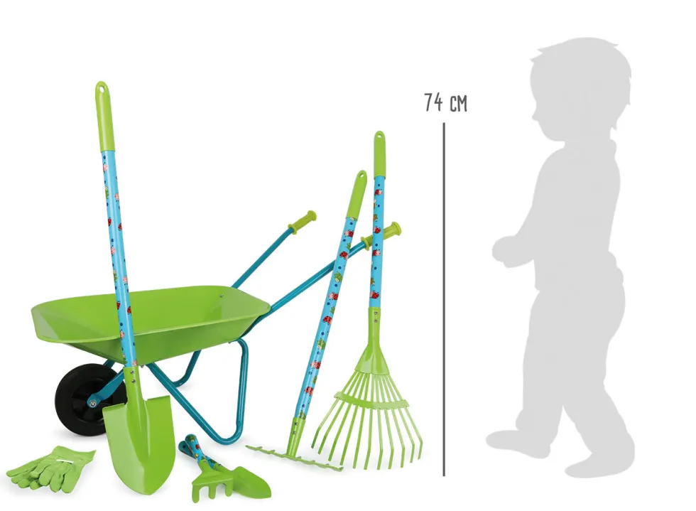 Großes Gartenset mit Schubkarre | defekte Verpackung