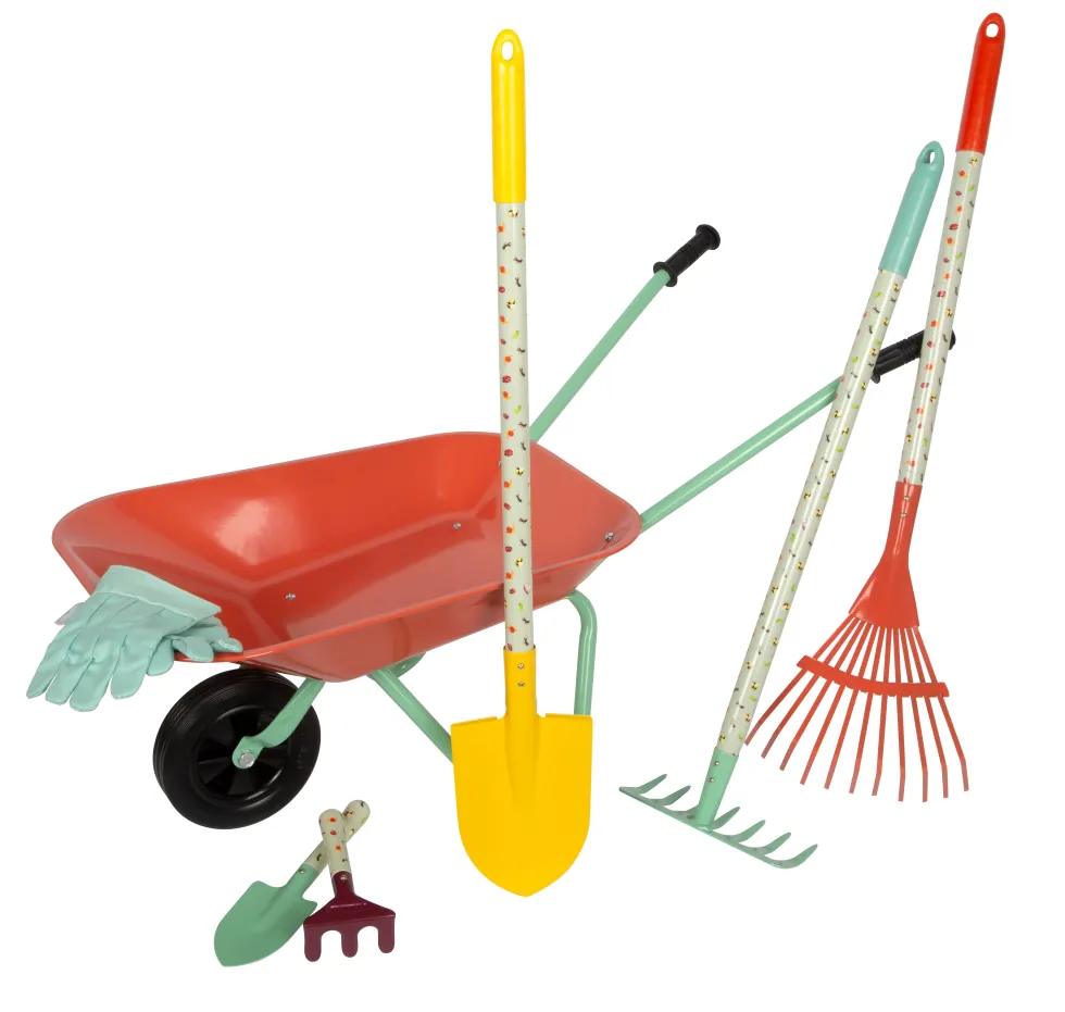 Großes Gartenset mit Schubkarre "Tiny Garden"