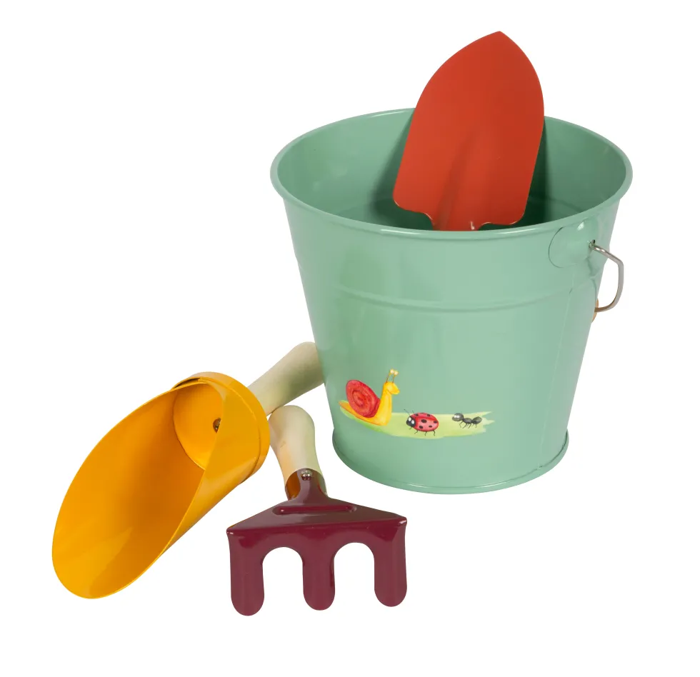 Handschaufel-Set mit Eimer „Tiny Garden“ | defekte Verpackung