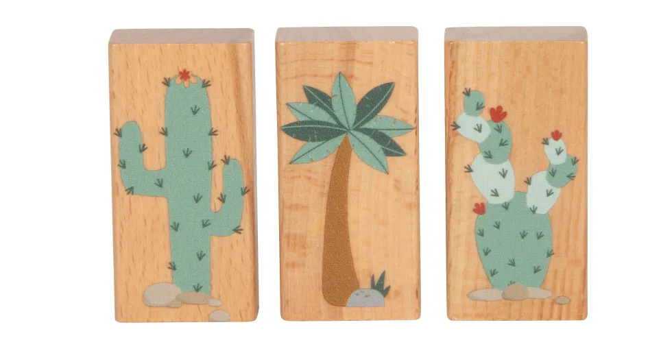 Holzbausteine „Dino“