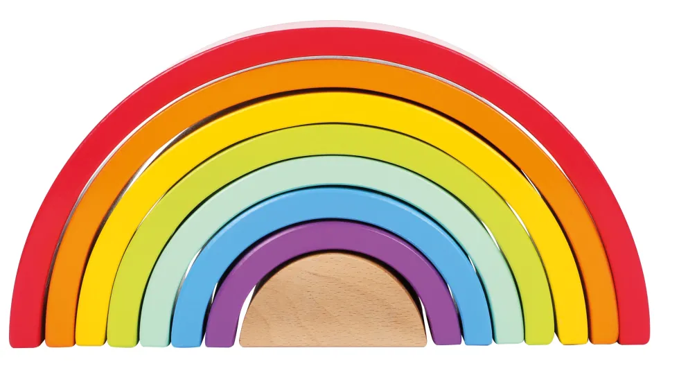 Holzbausteine Großer Regenbogen