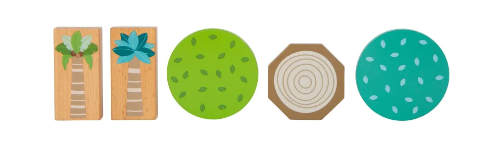 Holzbausteine „Jungle Friends“