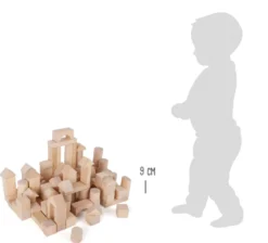 Holzbausteine Natur 100er-Pack im Beutel
