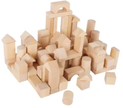 Holzbausteine Natur 100er-Pack im Beutel
