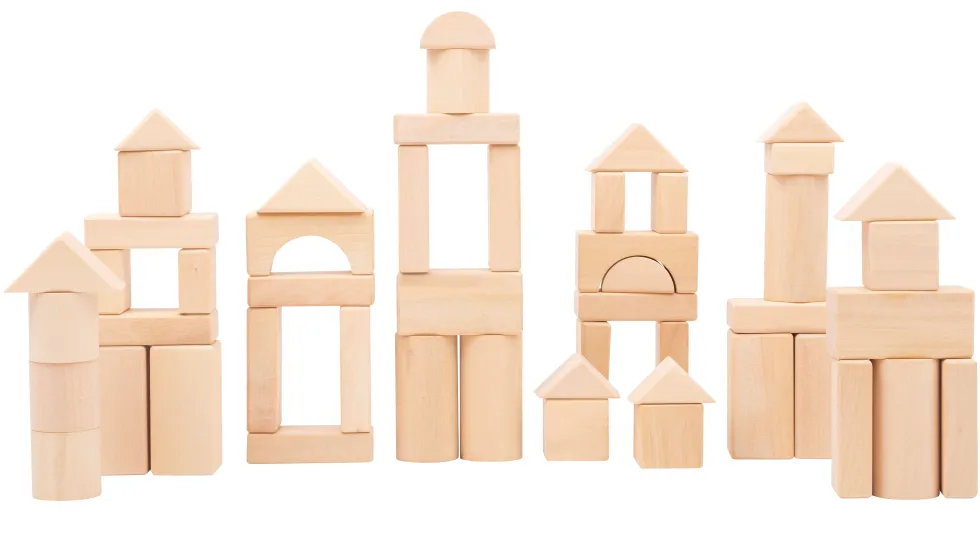 Holzbausteine Natur 50er-Pack im Beutel