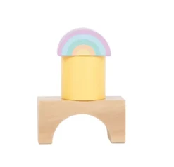 Holzbausteine Pastell