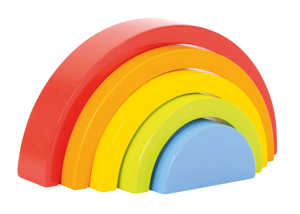 Holzbausteine Regenbogen