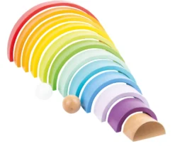 Holzbausteine Regenbogen XL