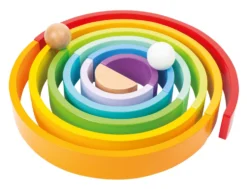 Holzbausteine Regenbogen XL