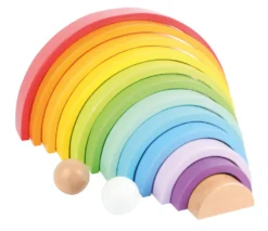 Holzbausteine Regenbogen XL
