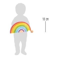 Holzbausteine Regenbogen XL