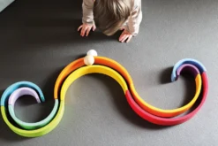 Holzbausteine Regenbogen XL