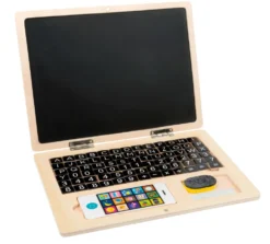 Holz-Laptop mit Magnet-Tafel