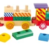 Holzzug Steckspiel Kunterbunt