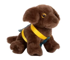 Hund mit Tasche und Pflege-Set