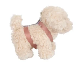 Hund mit Tasche und Pflege-Set rosa