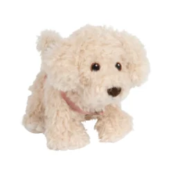 Hund mit Tasche und Pflege-Set rosa