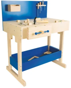 Kinderwerkbank Blau mit Zubehör