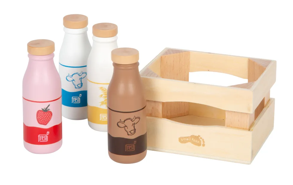 Kiste mit Milchgetränken „fresh“