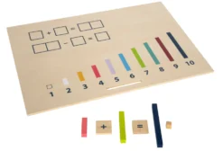 Lernbox Rechenstäbchen mit Zahlen „Educate“