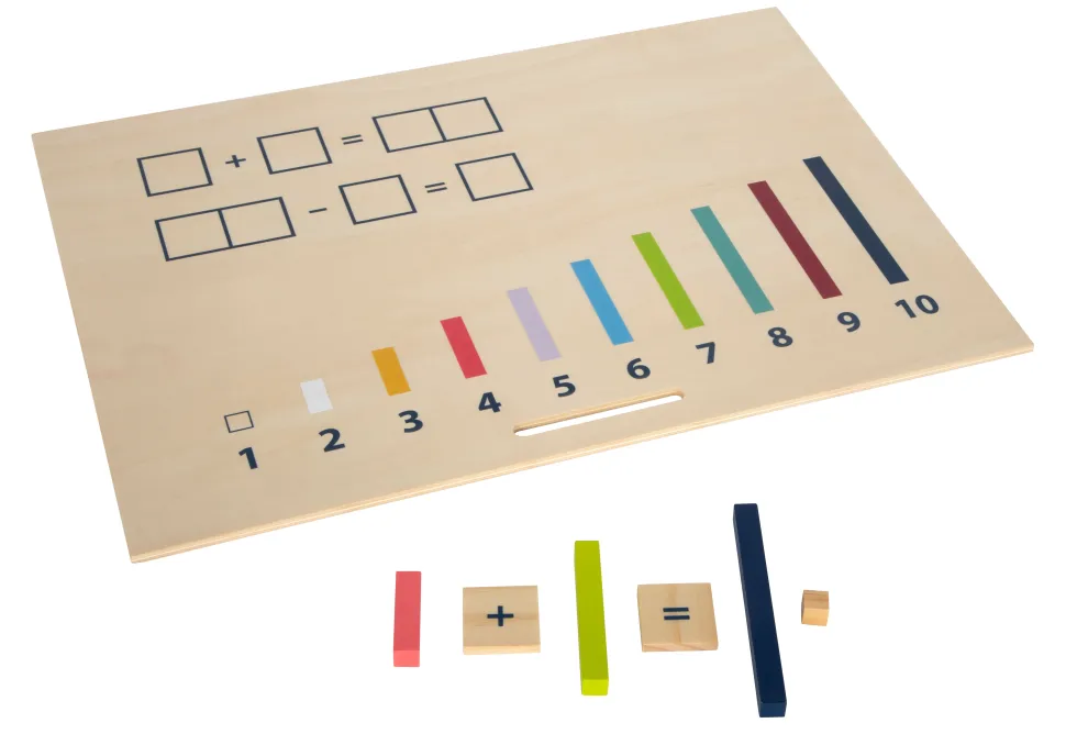 Lernbox Rechenstäbchen mit Zahlen „Educate“