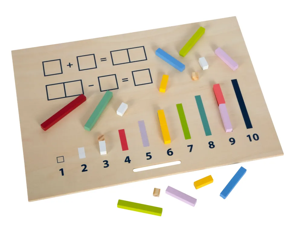 Lernbox Rechenstäbchen mit Zahlen „Educate“