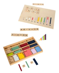 Lernbox Rechenstäbchen mit Zahlen „Educate“