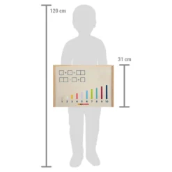 Lernbox Rechenstäbchen mit Zahlen „Educate“
