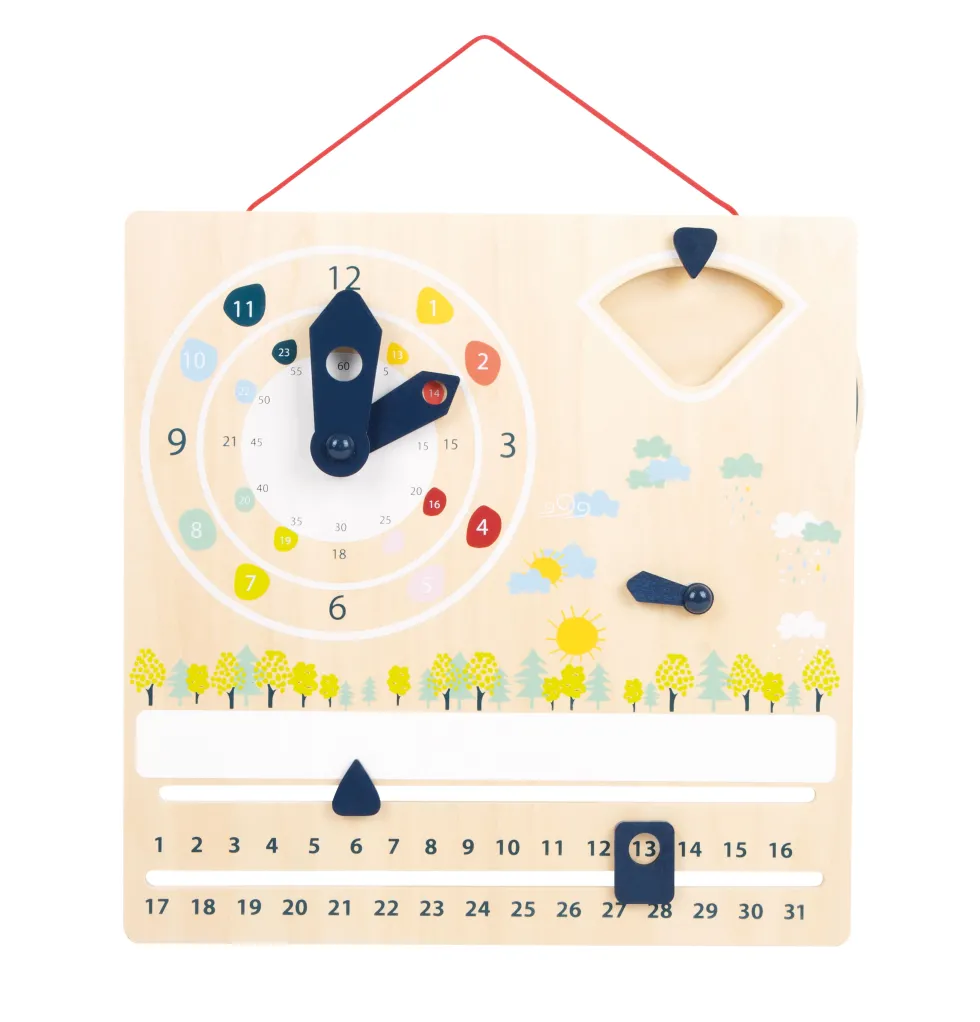 Lernuhr mit Kalender „Educate“