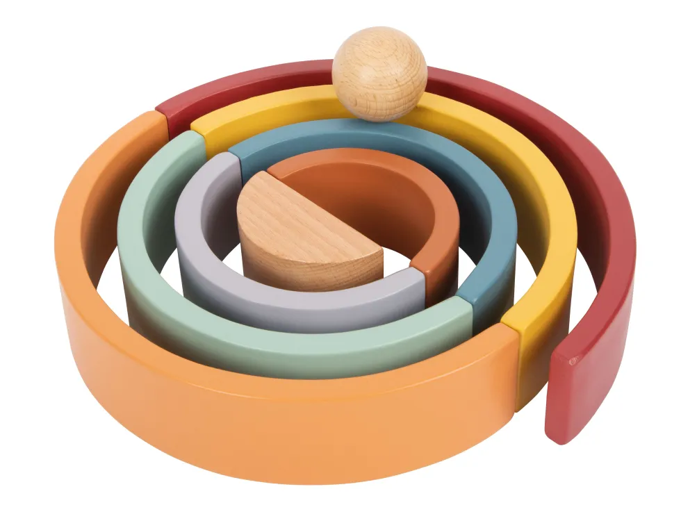 Montessori Holzbausteine Regenbogen