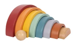Montessori Holzbausteine Regenbogen