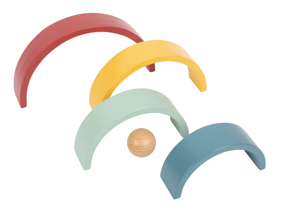Montessori Holzbausteine Regenbogen