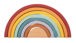 Montessori Holzbausteine Regenbogen