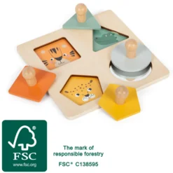 Montessori Setzpuzzle Formen und Motive