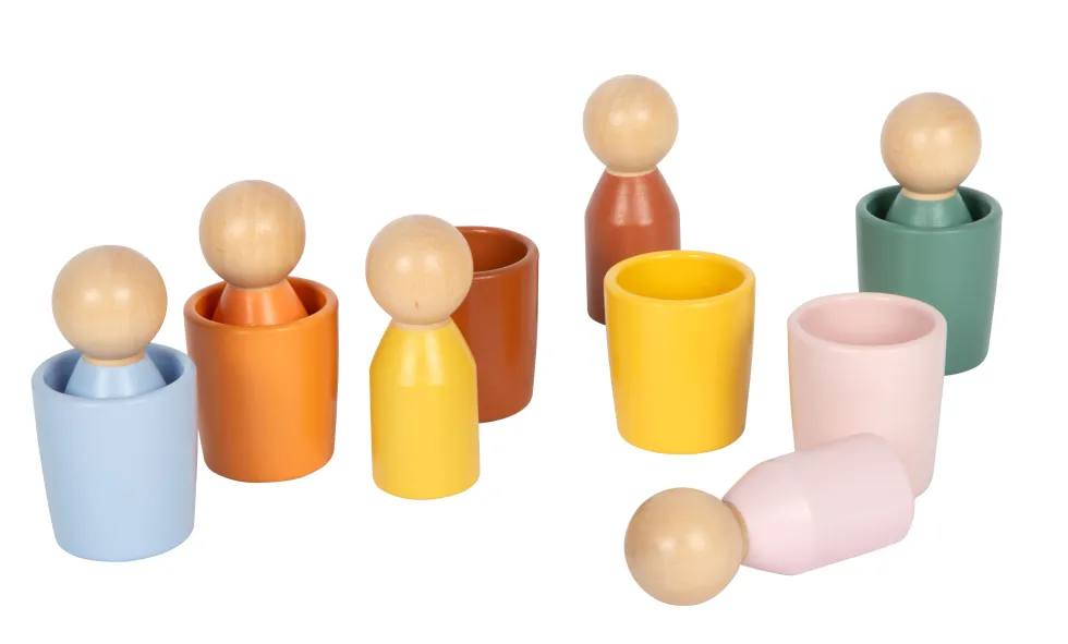 Montessori Sortierbecher mit Figuren