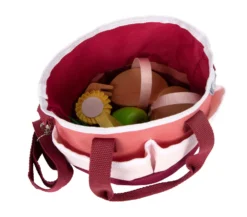 Pferdepflegeset mit Tasche rot