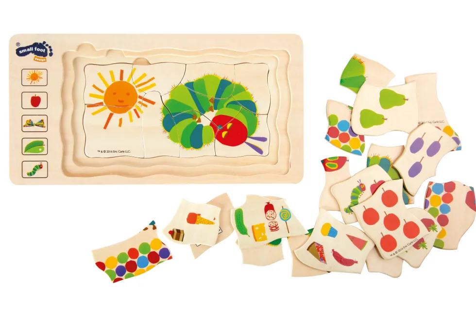 Raupe Nimmersatt Schichtenpuzzle