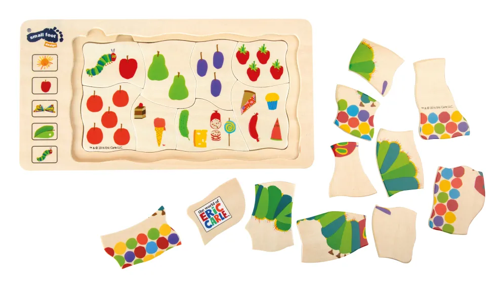 Raupe Nimmersatt Schichtenpuzzle